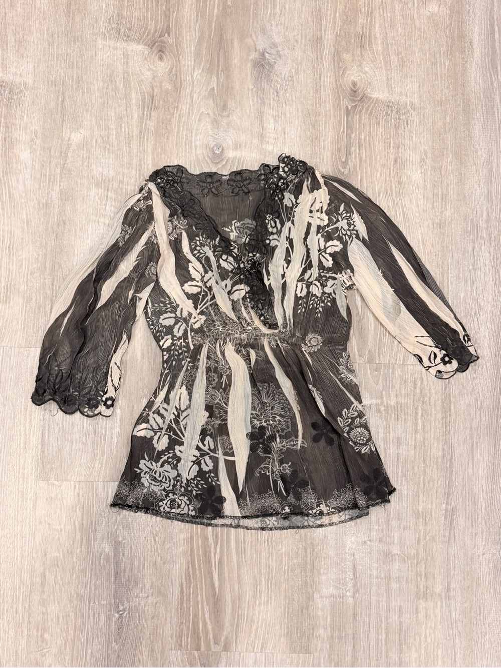 🖤 Floral Lace Sheer Kimono Cardigan | Boho Chic Cover Up